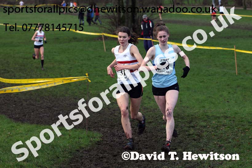 Womens under-20 Northern Cross Country Champs., Witton Park, Blackburn. Photo: David T. Hewitson/Sports for All Pics